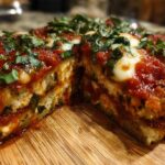 Eggplant Parmesan Stack with Herbs