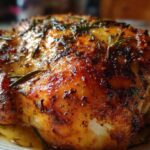 Garlic Herb Butter Rotisserie Chicken
