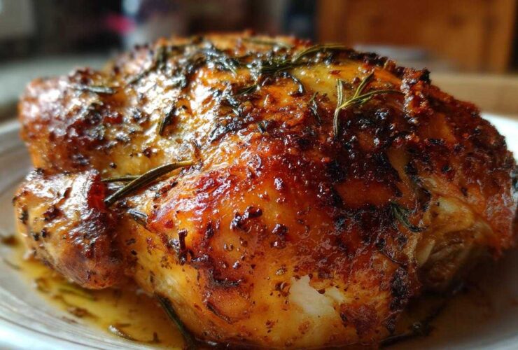 Garlic Herb Butter Rotisserie Chicken