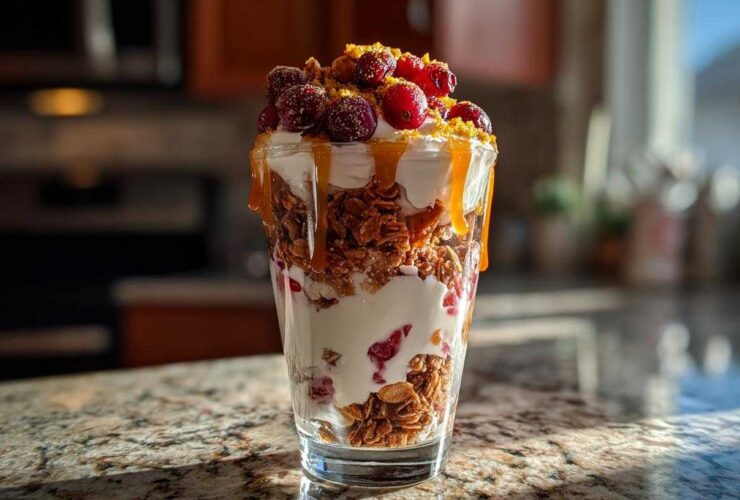 Gingerbread Granola Parfait