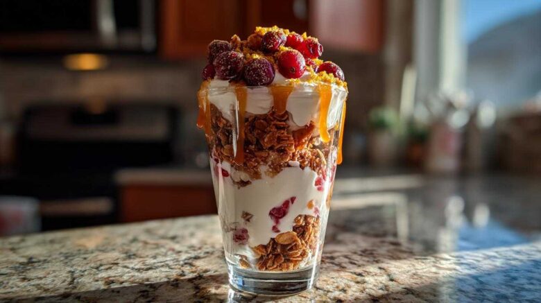 Gingerbread Granola Parfait