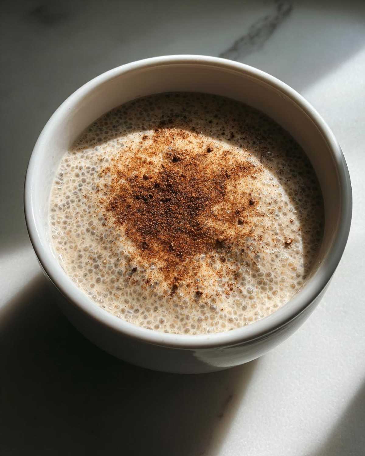 Homemade Eggnog Chia Pudding - detail 2