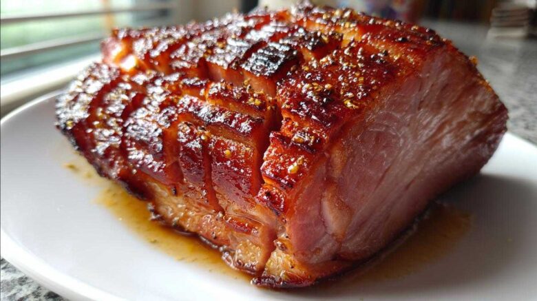 Honey Sriracha Glazed Ham