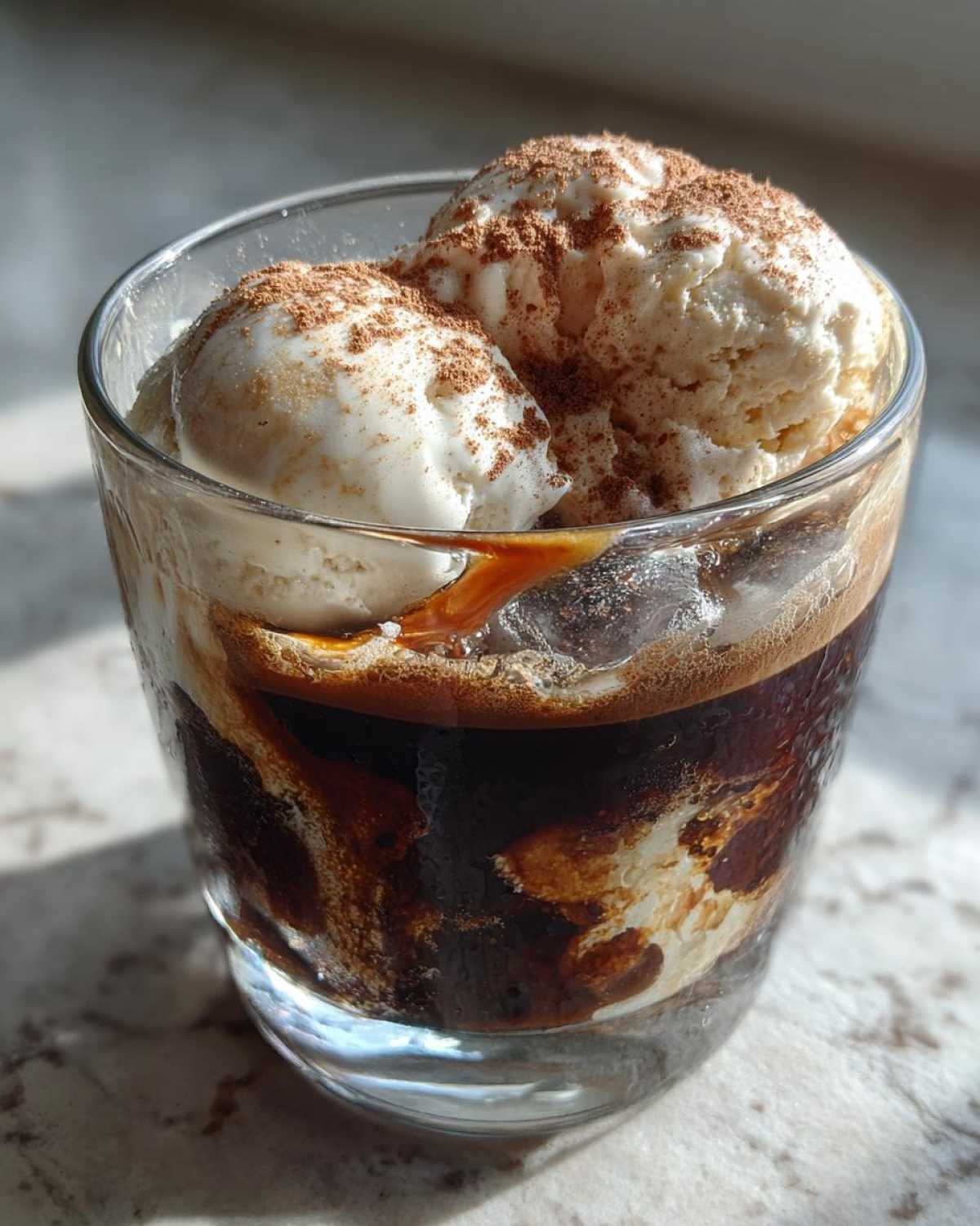 Horchata Affogato with Cinnamon Ice Cream - detail 1