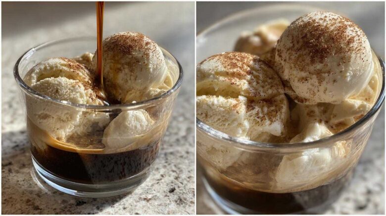 Horchata Affogato with Cinnamon Ice Cream