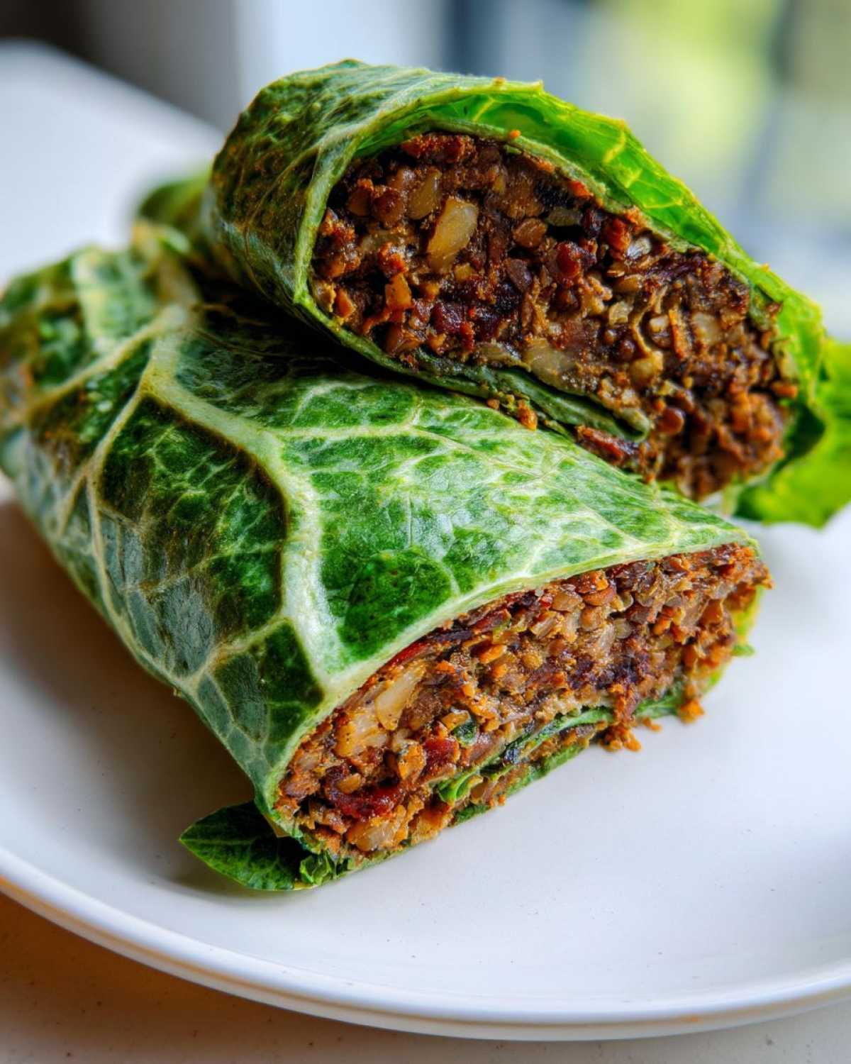 Lentil Walnut Meatloaf Wraps - detail 1