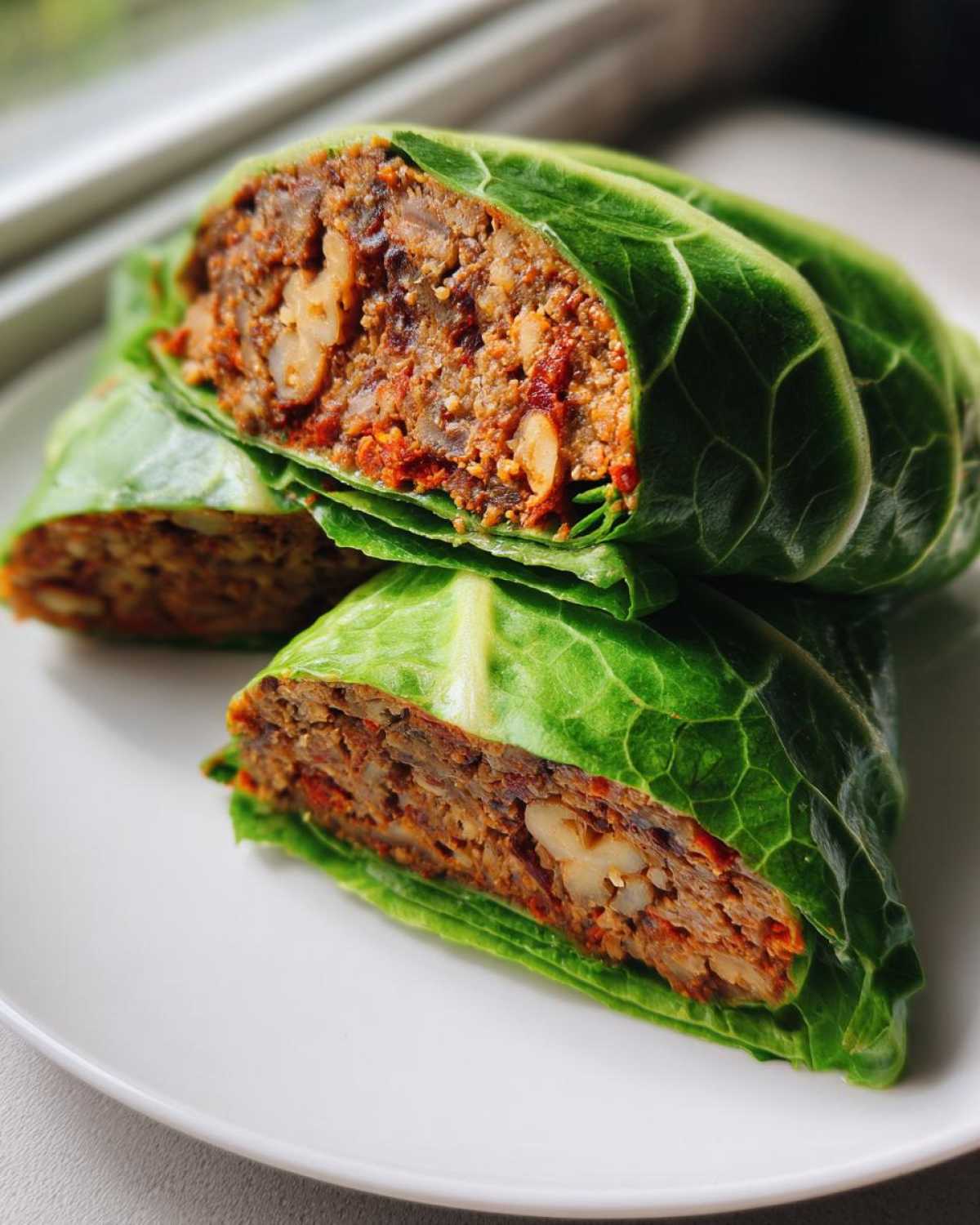 Lentil Walnut Meatloaf Wraps - detail 3
