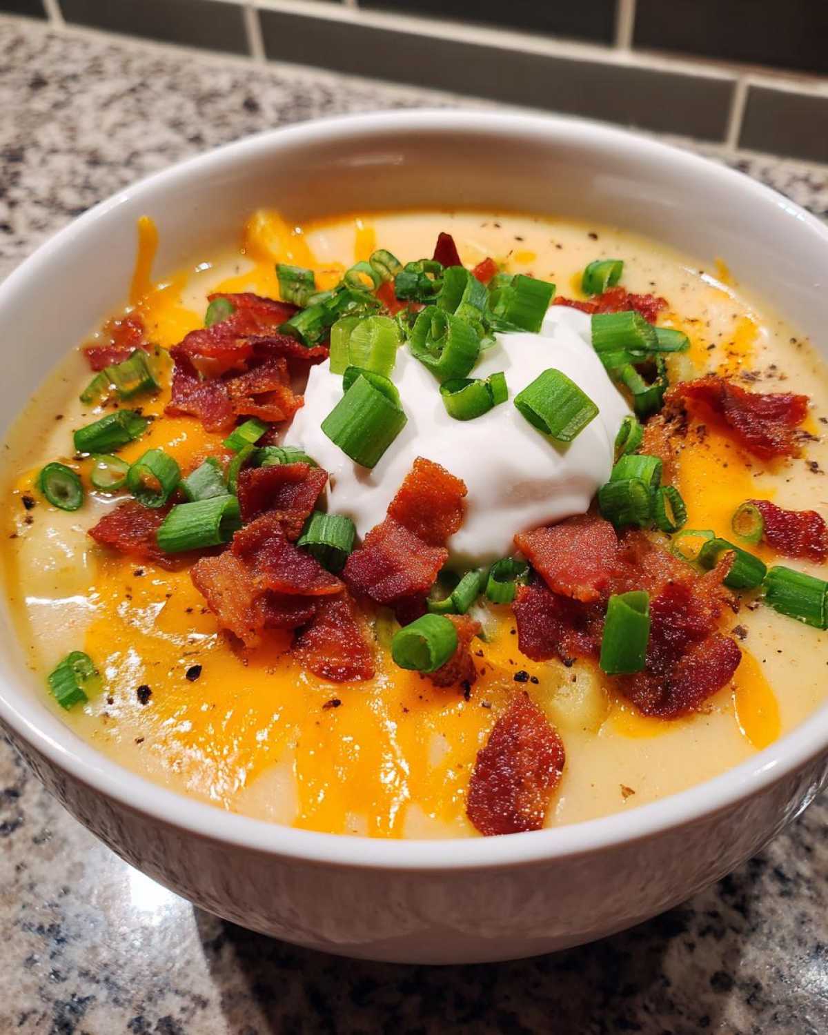 Loaded Baked Potato Soup with Bacon Crumbles - detail 1