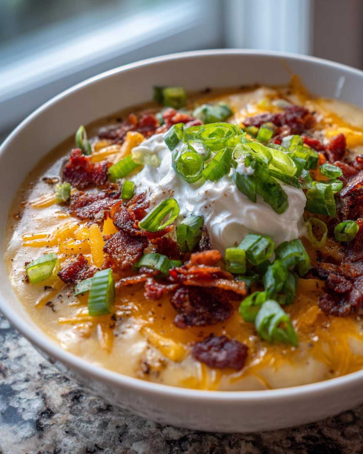 Loaded Baked Potato Soup with Bacon Crumbles - detail 4