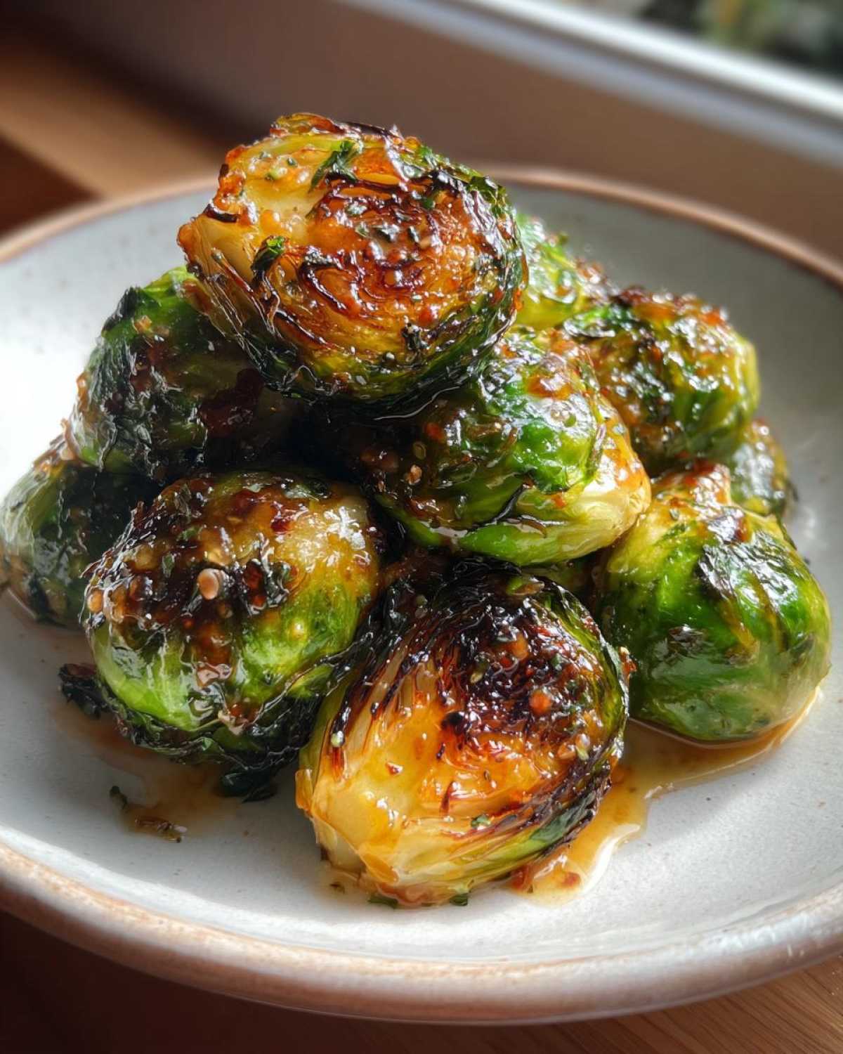 Maple Mustard Glazed Brussels Sprouts - detail 1
