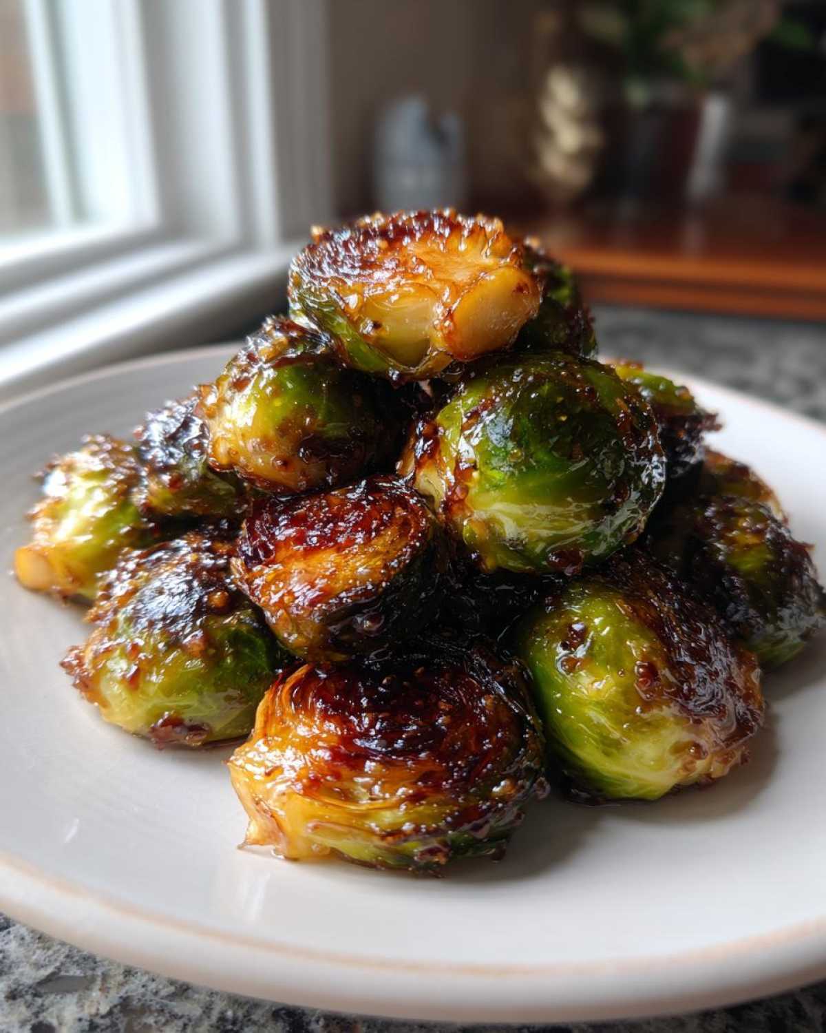 Maple Mustard Glazed Brussels Sprouts - detail 4