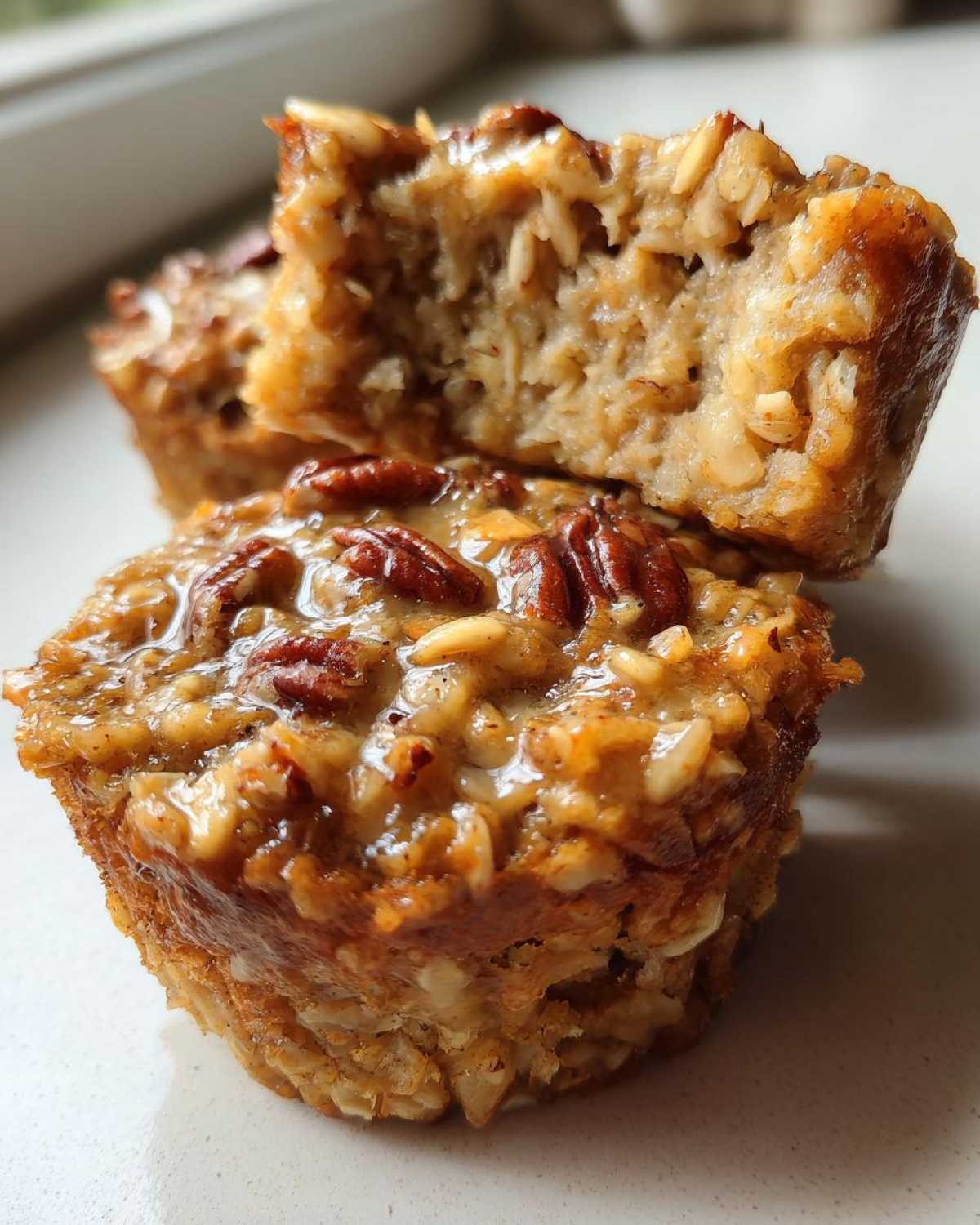 Maple Pecan Baked Oatmeal Cups - detail 3