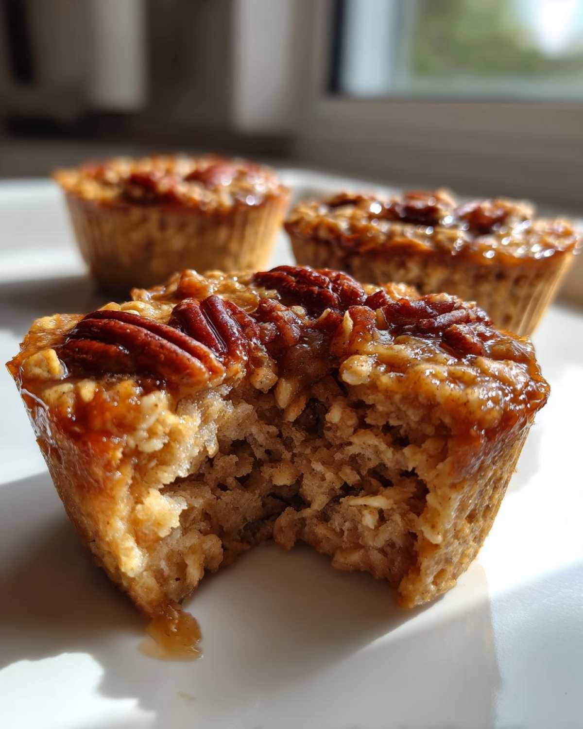 Maple Pecan Baked Oatmeal Cups - detail 4