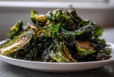 Maple Roasted Brussels Sprout Chips