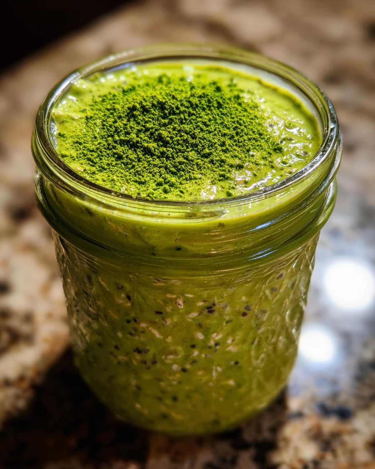 Matcha Ginger Latte Overnight Oats - detail 2