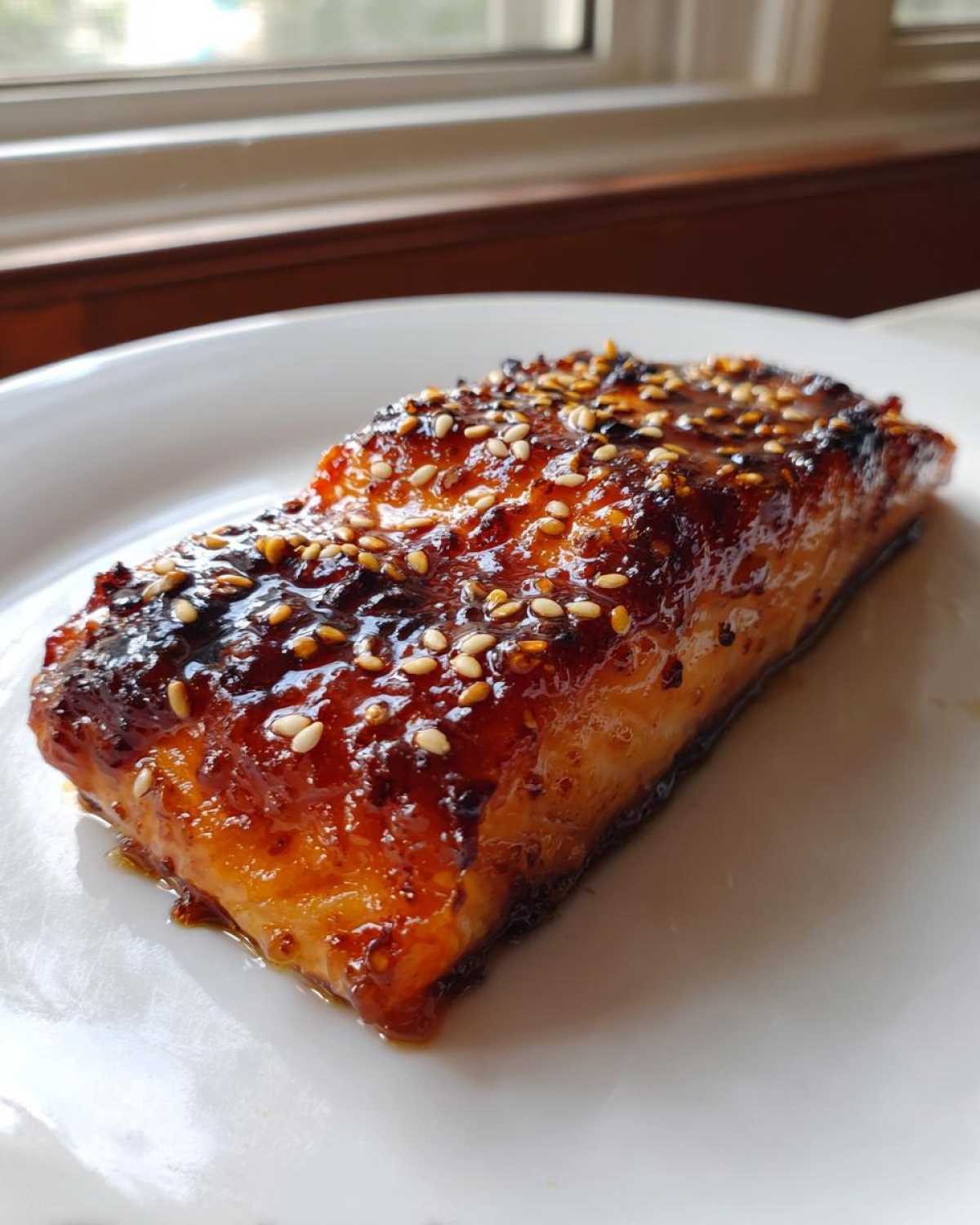 Miso Maple-Glazed Salmon - detail 2