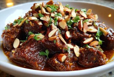 Moroccan-Spiced Beef Stew with Almonds