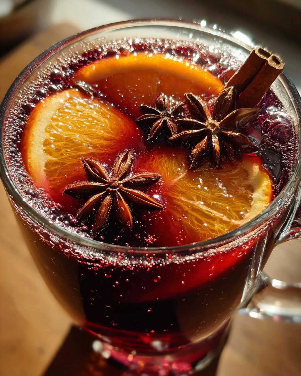 Mulled Wine with Orange and Star Anise - detail 3