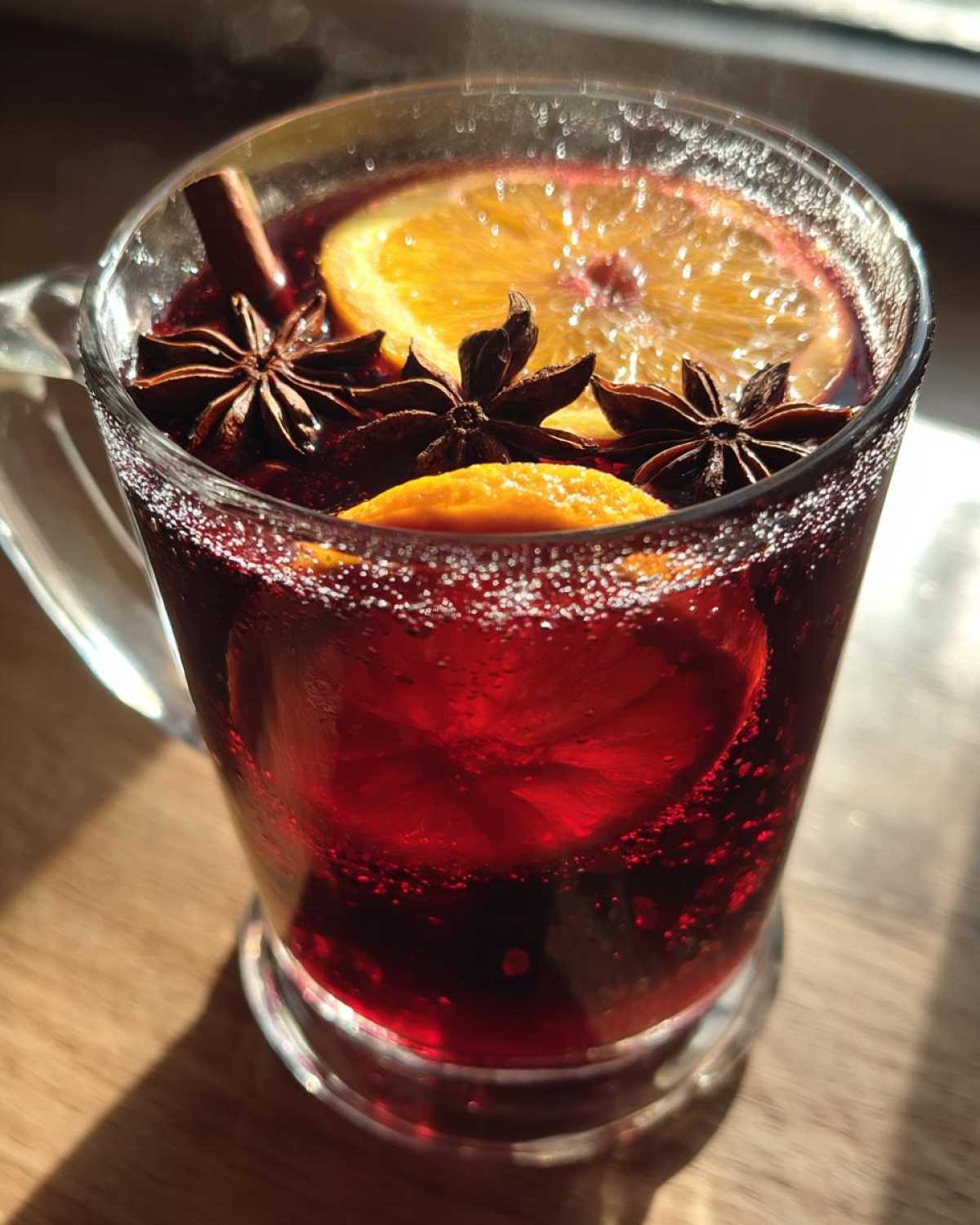 Mulled Wine with Orange and Star Anise - detail 4