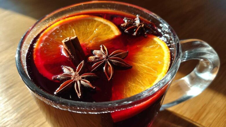 Mulled Wine with Orange and Star Anise