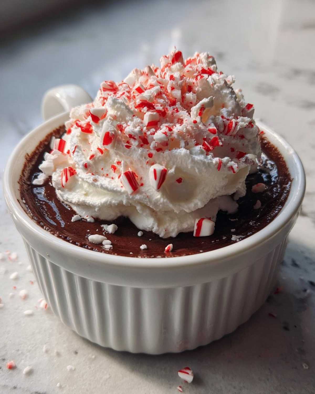 Peppermint Hot Chocolate Pots de Crème - detail 4