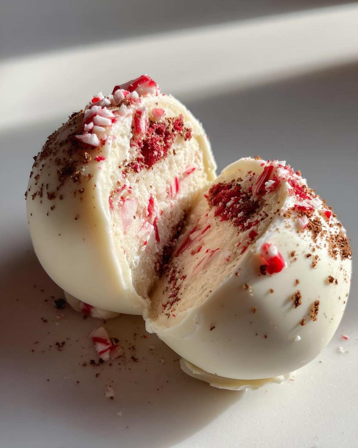 Peppermint Marshmallow Hot Cocoa Bombs - detail 4