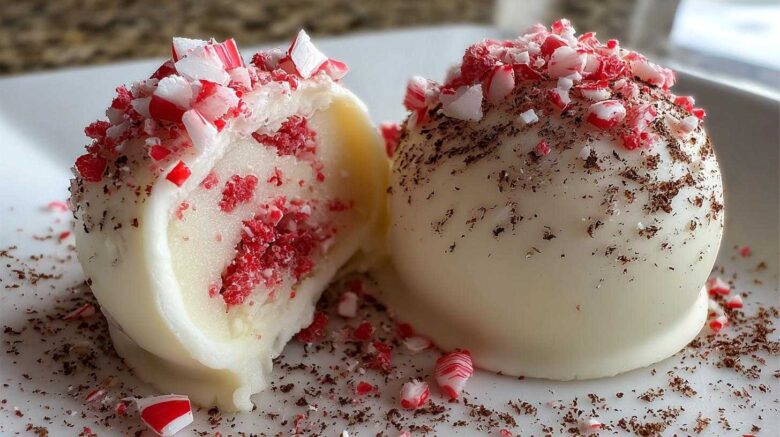 Peppermint Marshmallow Hot Cocoa Bombs