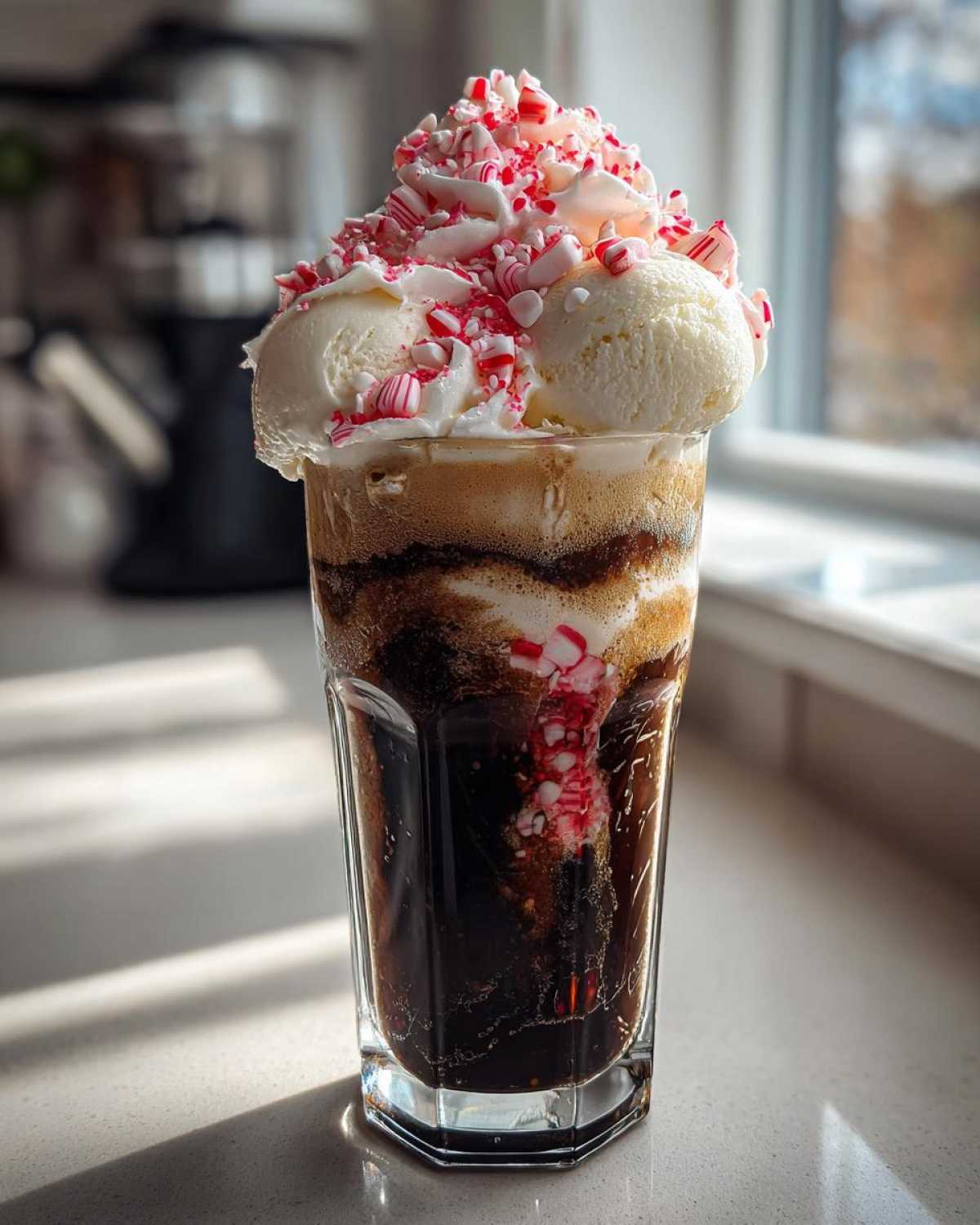 Peppermint Mocha Latte Float - detail 3