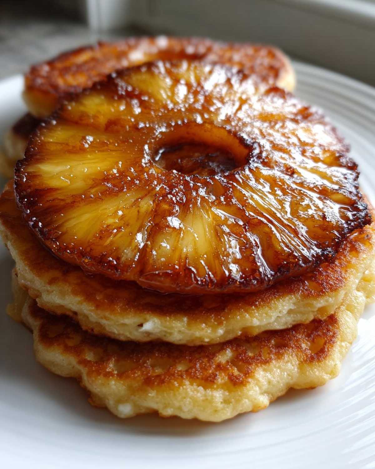 Pineapple Upside-Down Pancakes - detail 1