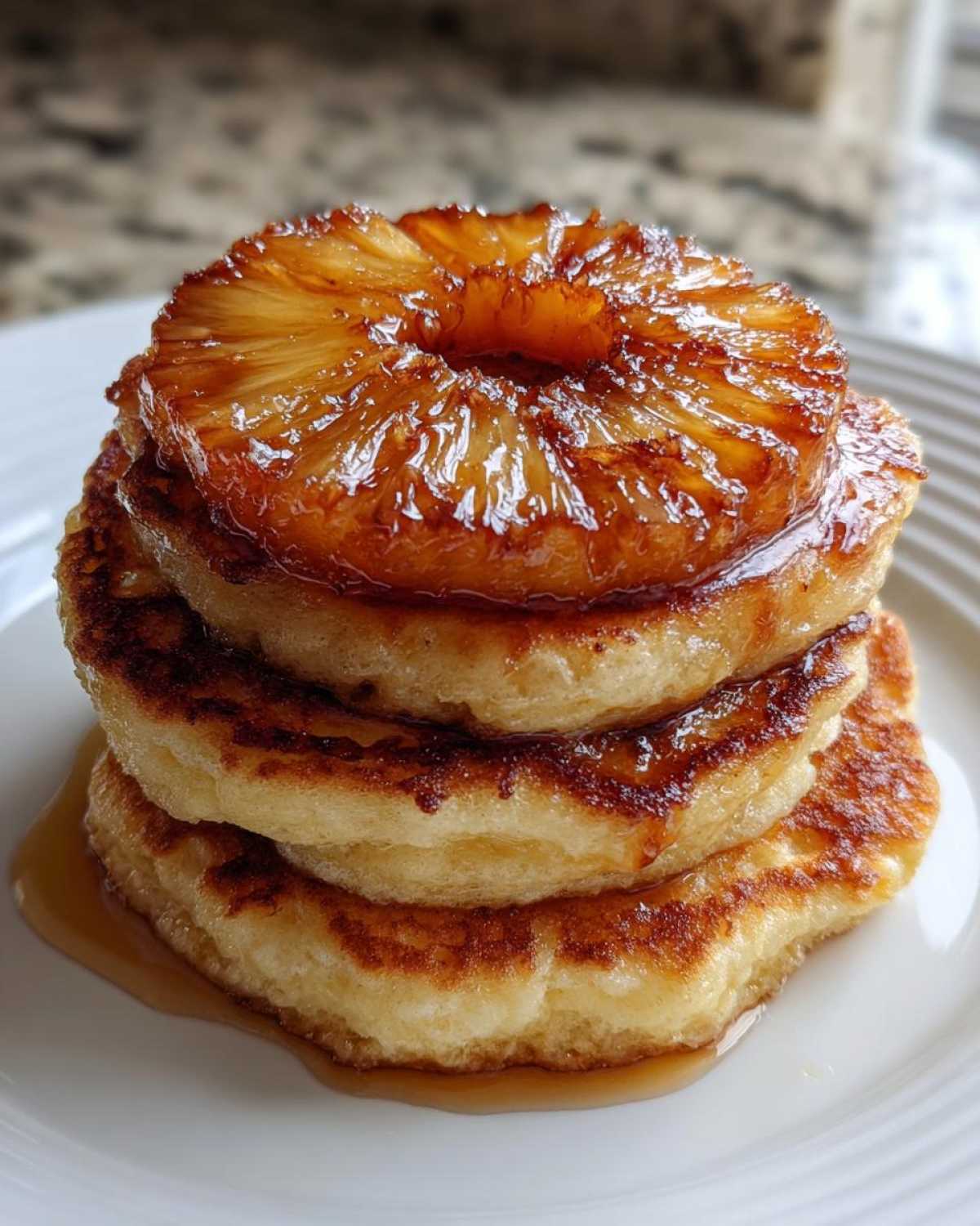 Pineapple Upside-Down Pancakes - detail 2
