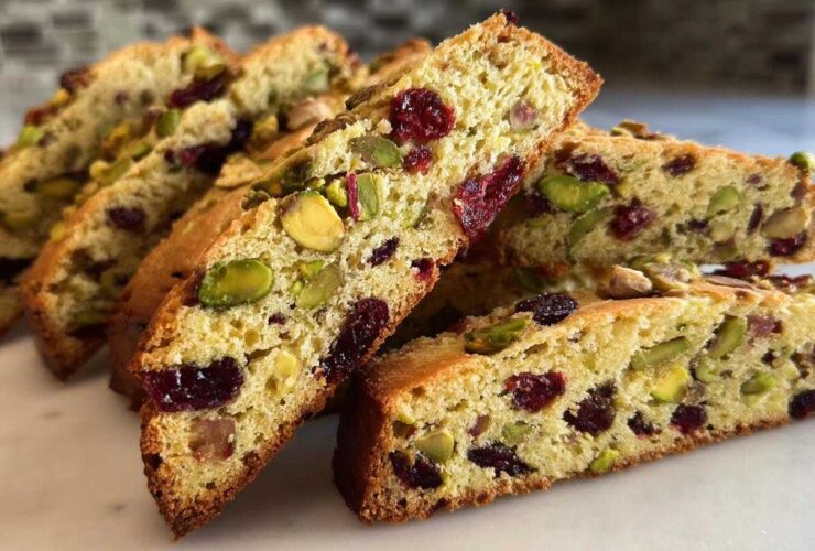 Pistachio Cranberry Biscotti