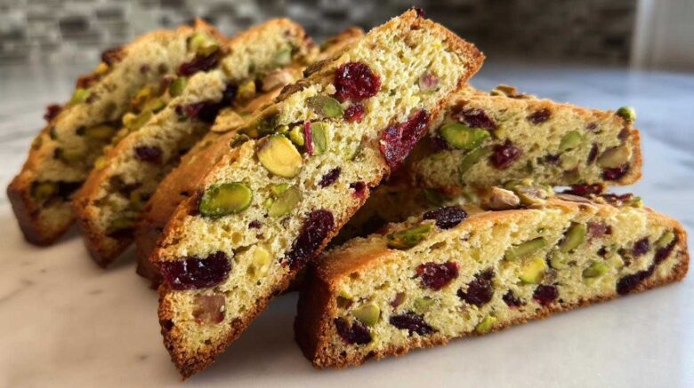 Pistachio Cranberry Biscotti