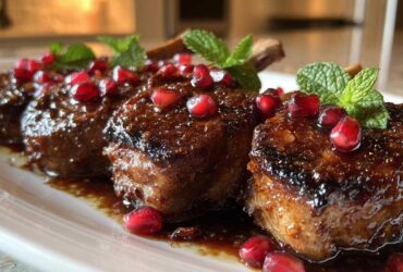 Pomegranate Soy Glazed Lamb Chops