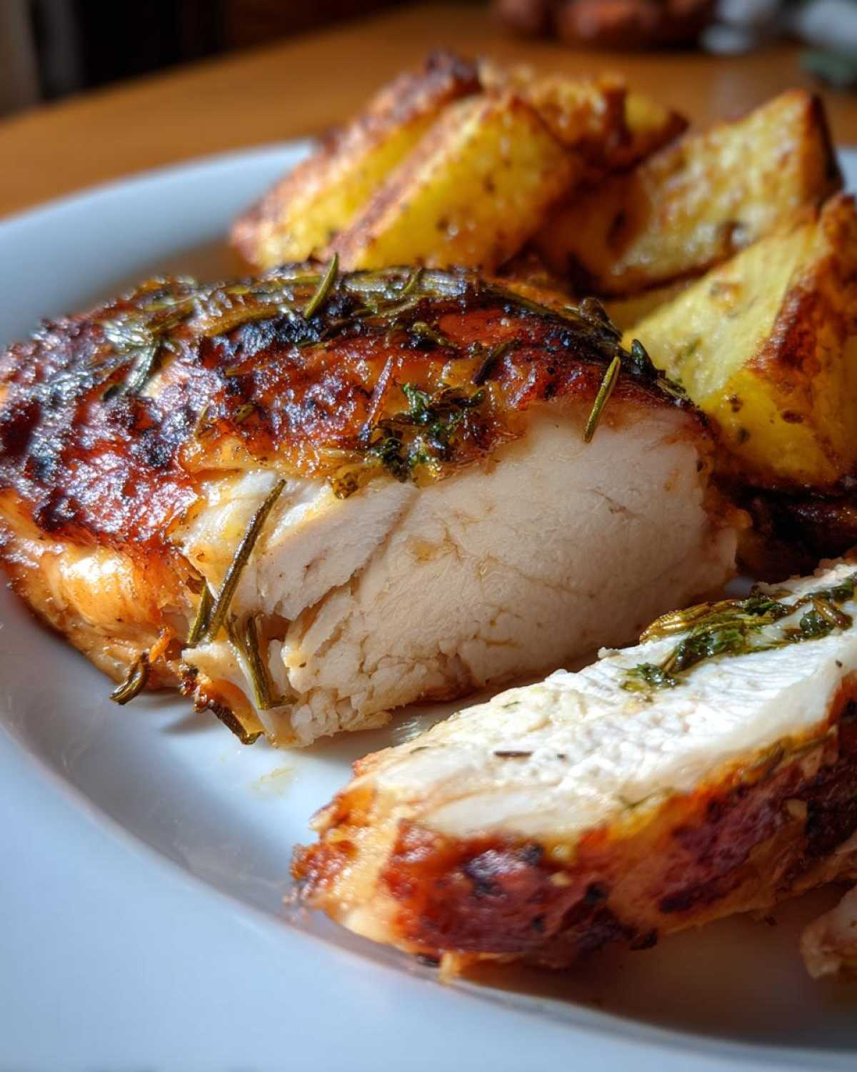 Rosemary Citrus Roast Chicken with Parsnips - detail 2