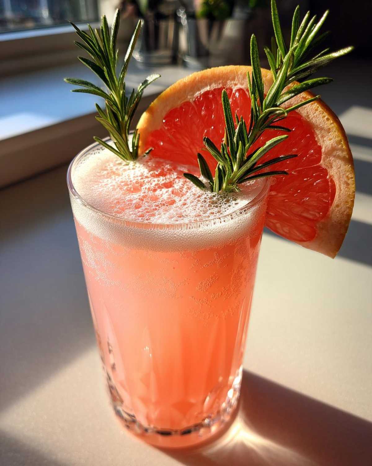 Rosemary Grapefruit Gin Fizz - detail 2