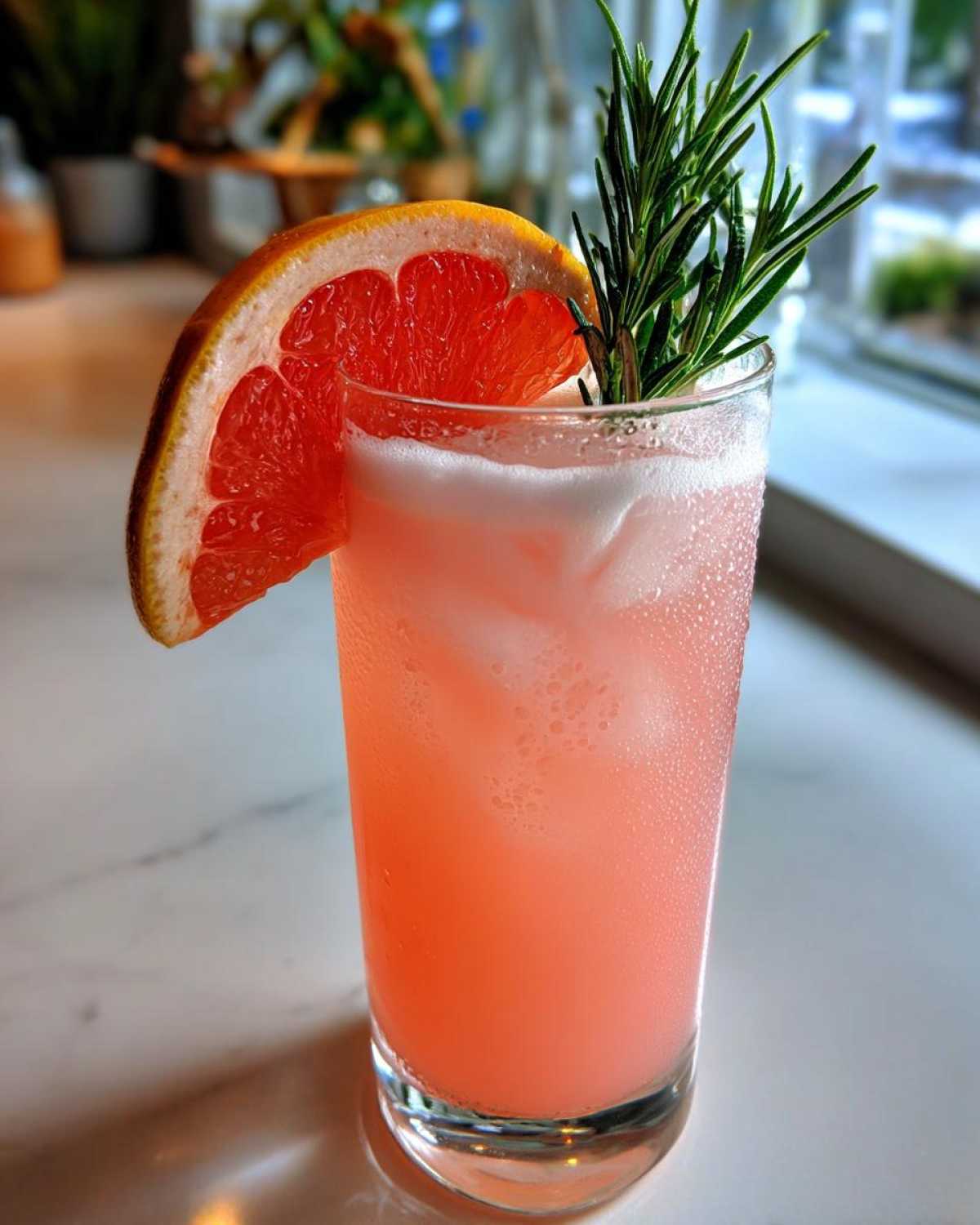 Rosemary Grapefruit Gin Fizz - detail 3