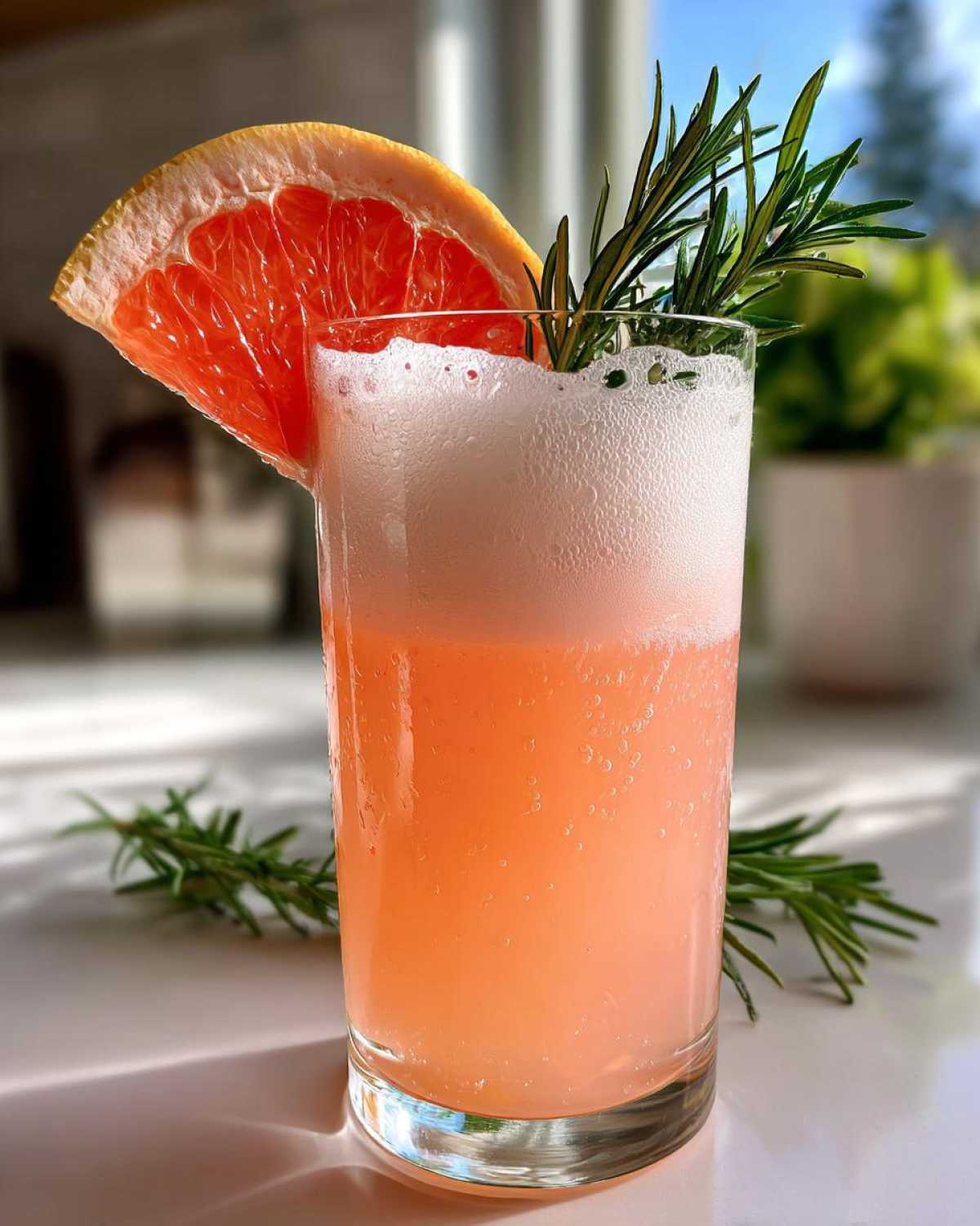 Rosemary Grapefruit Gin Fizz - detail 4