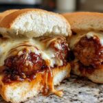 Salted Caramel BBQ Meatball Subs