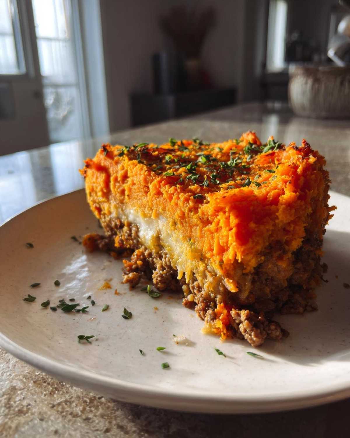 Savory Sweet Potato & Turkey Shepherd's Pie - detail 2