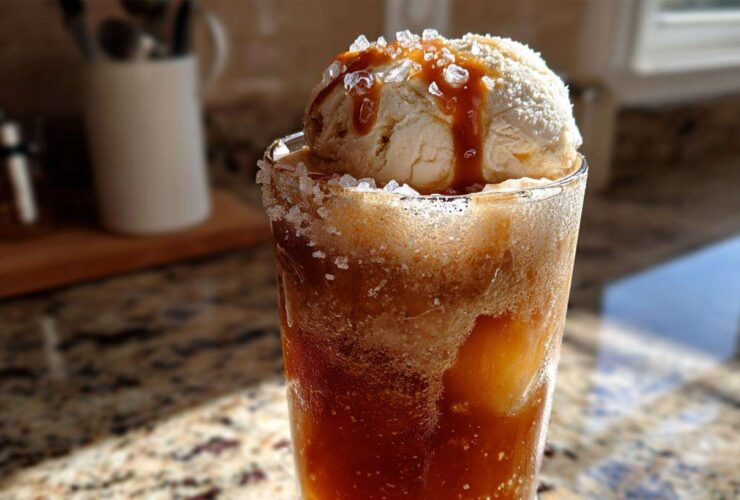 Sea Salt Caramel Apple Cider Float