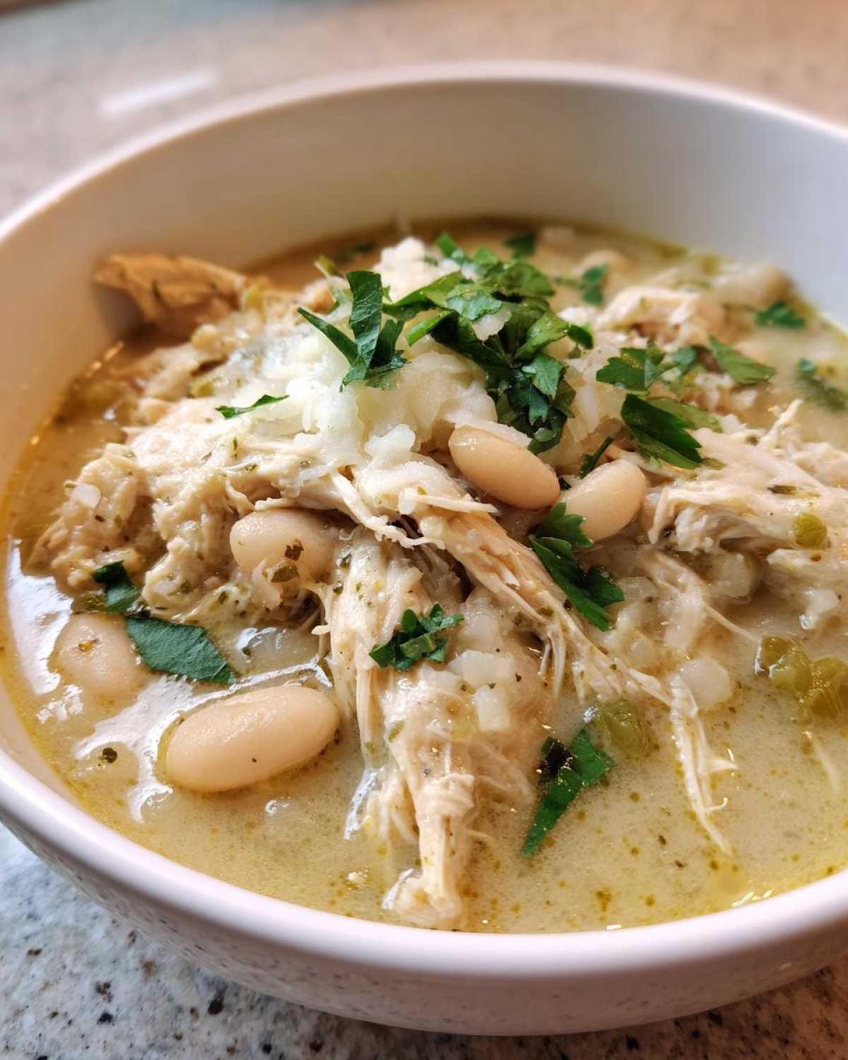 Slow Cooker White Chicken Chili - detail 3
