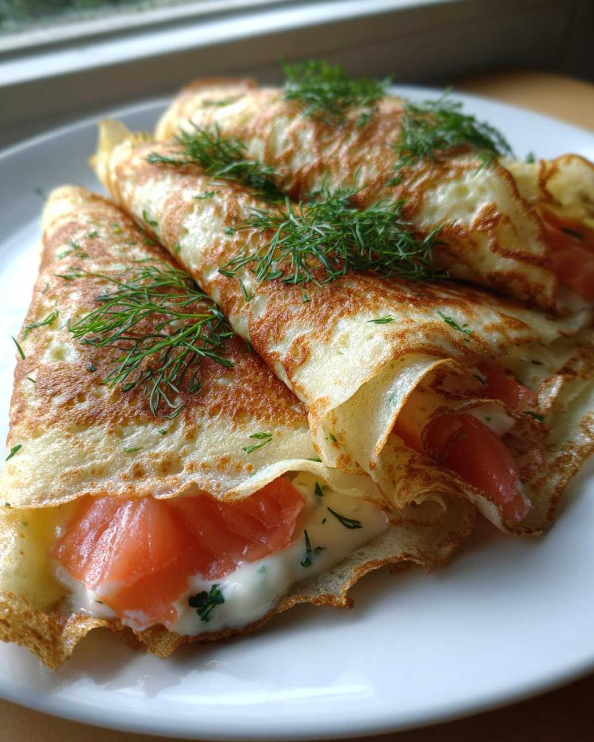 Smoked Salmon & Dill Savory Crepes - detail 1