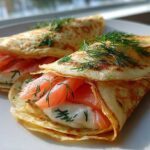 Smoked Salmon & Dill Savory Crepes