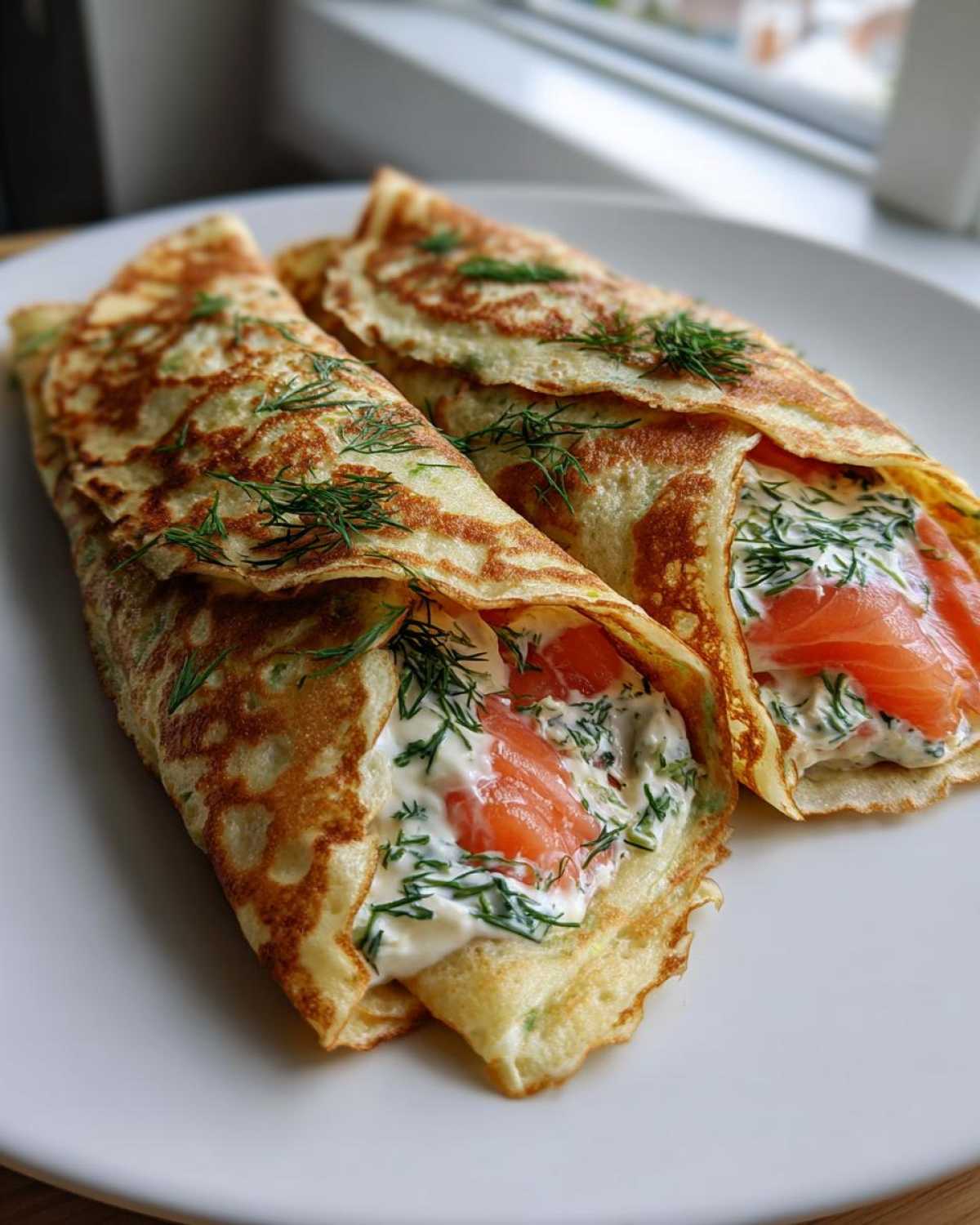 Smoked Salmon & Dill Savory Crepes - detail 3