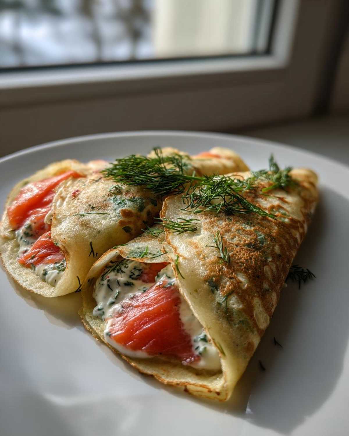 Smoked Salmon & Dill Savory Crepes - detail 4