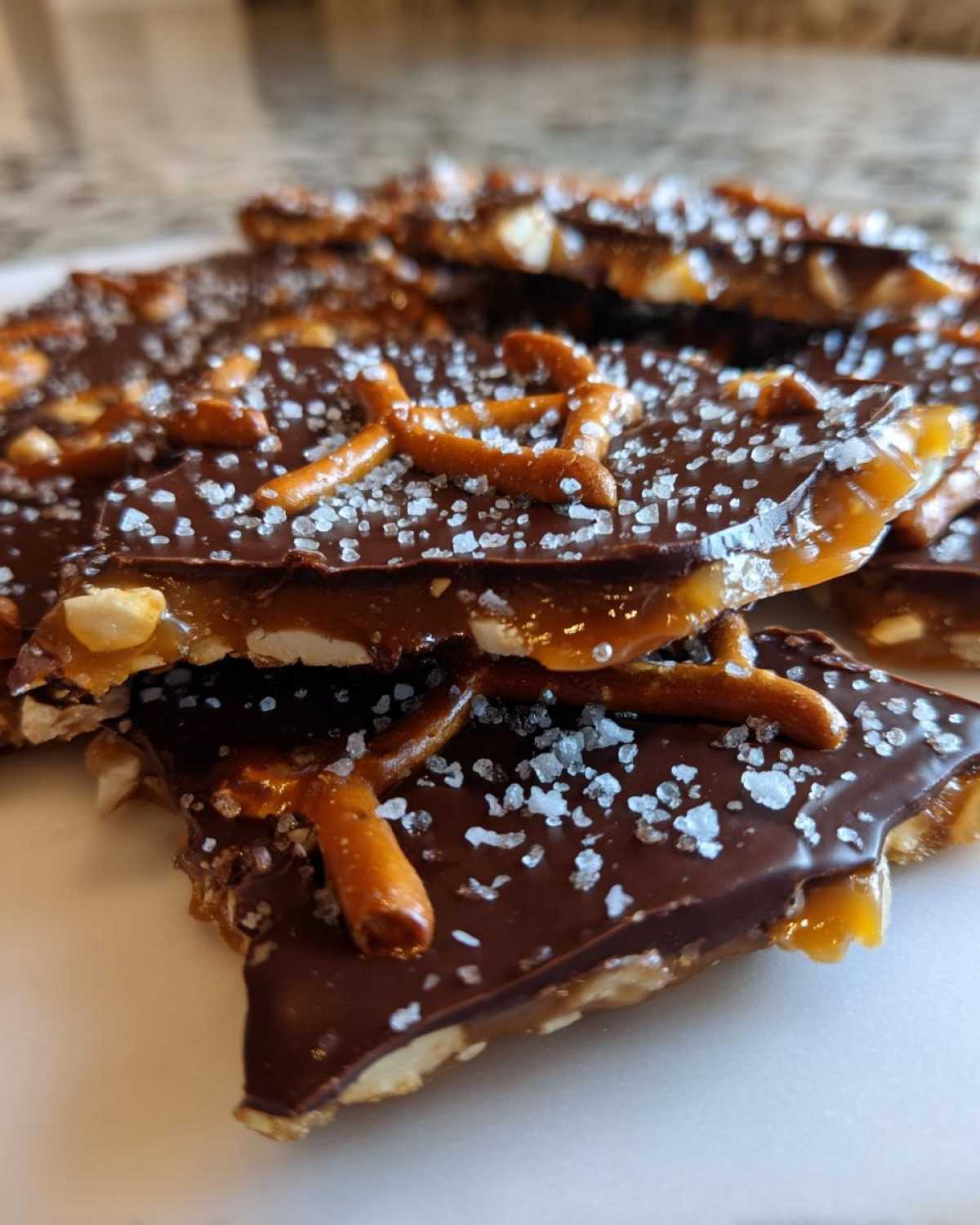 Smoked Sea Salt Caramel Pretzel Bark - detail 4