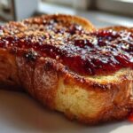 Sourdough Cinnamon Toast with Cranberry Jam