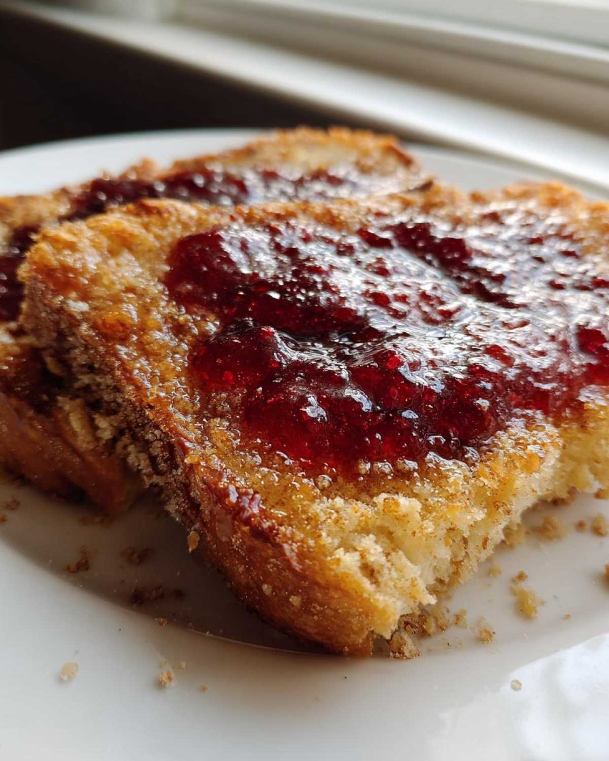 Sourdough Cinnamon Toast with Cranberry Jam - detail 4