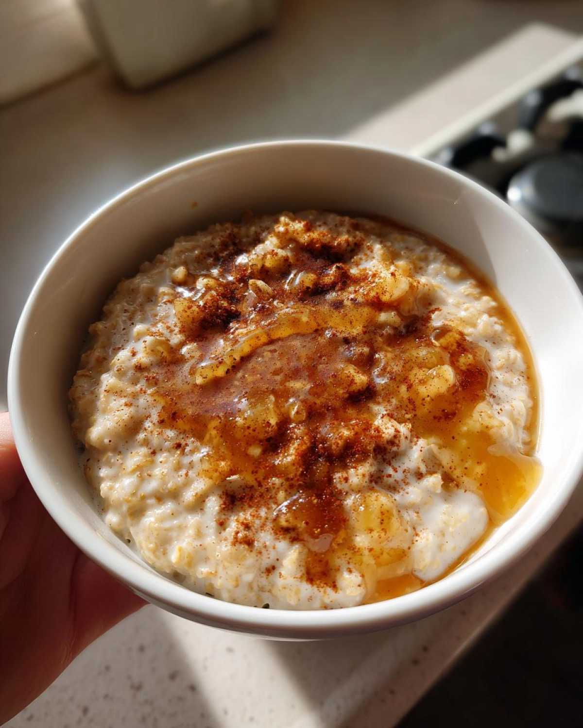 Spiced Hot Porridge with Maple Syrup - detail 2