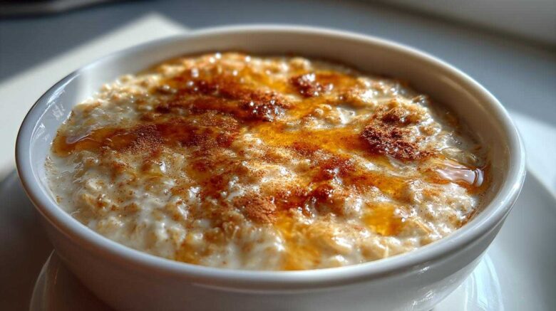 Spiced Hot Porridge with Maple Syrup